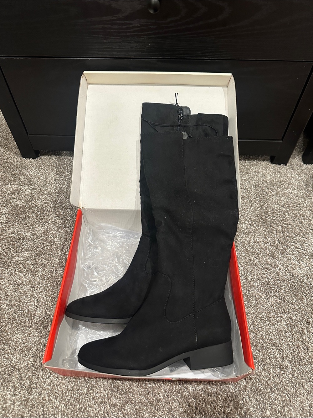 Style & Co. Black Over-the-Knee Block Heel Boots